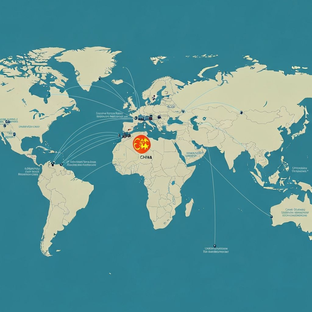 Global logistics routes